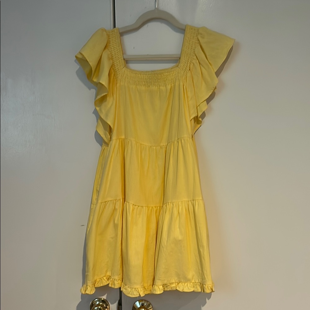 Princess Polly Lemon Ruffle Dress